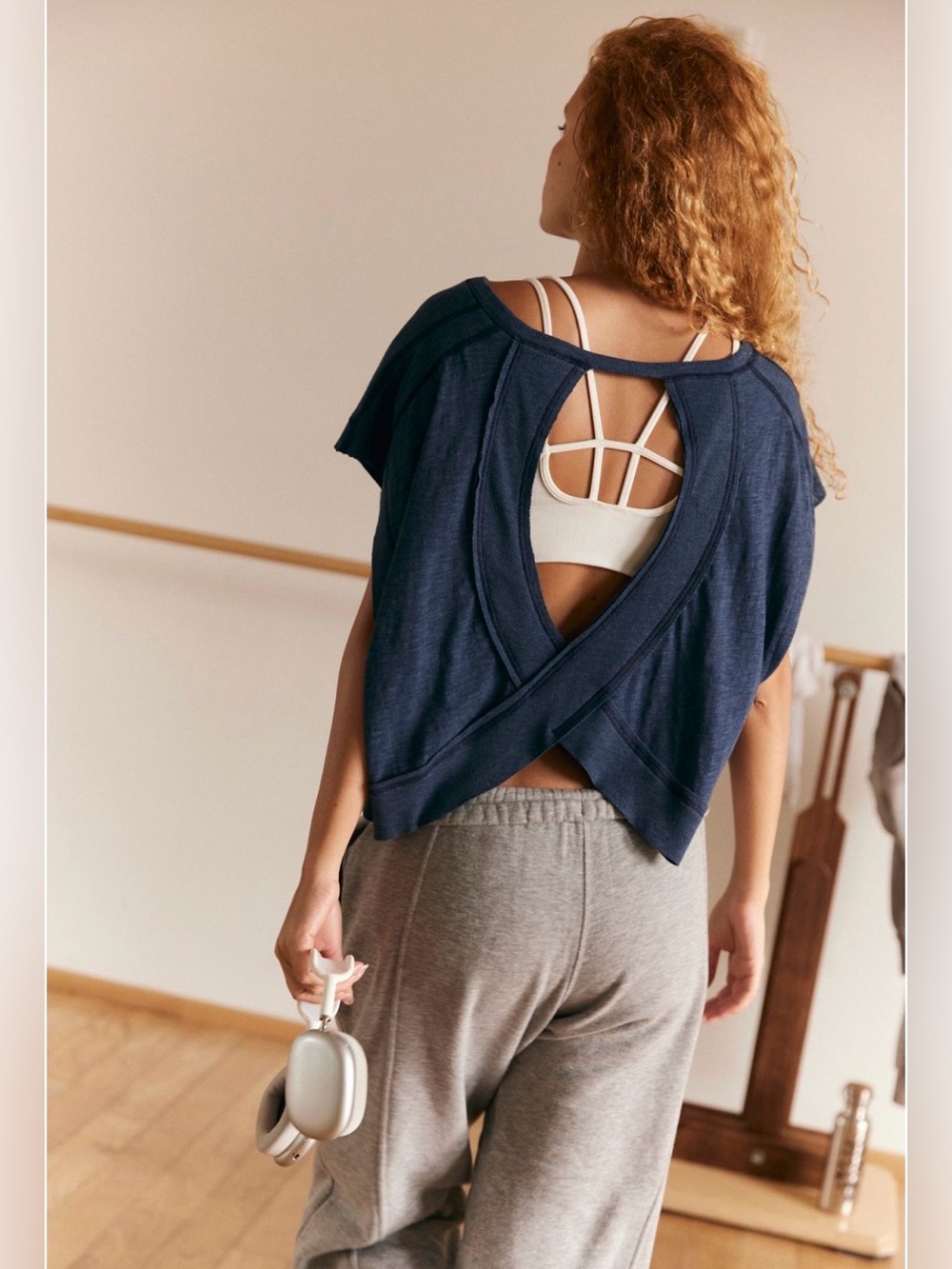 NWOT FP Movement by Free People My Time Tee in Midnight Navy Size M *CURRENT!*
